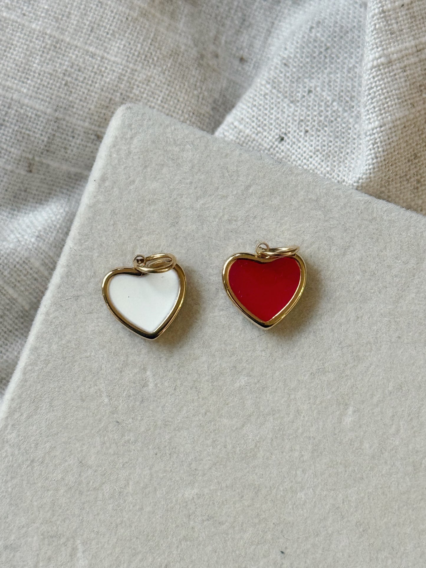 Enamel Heart Charm