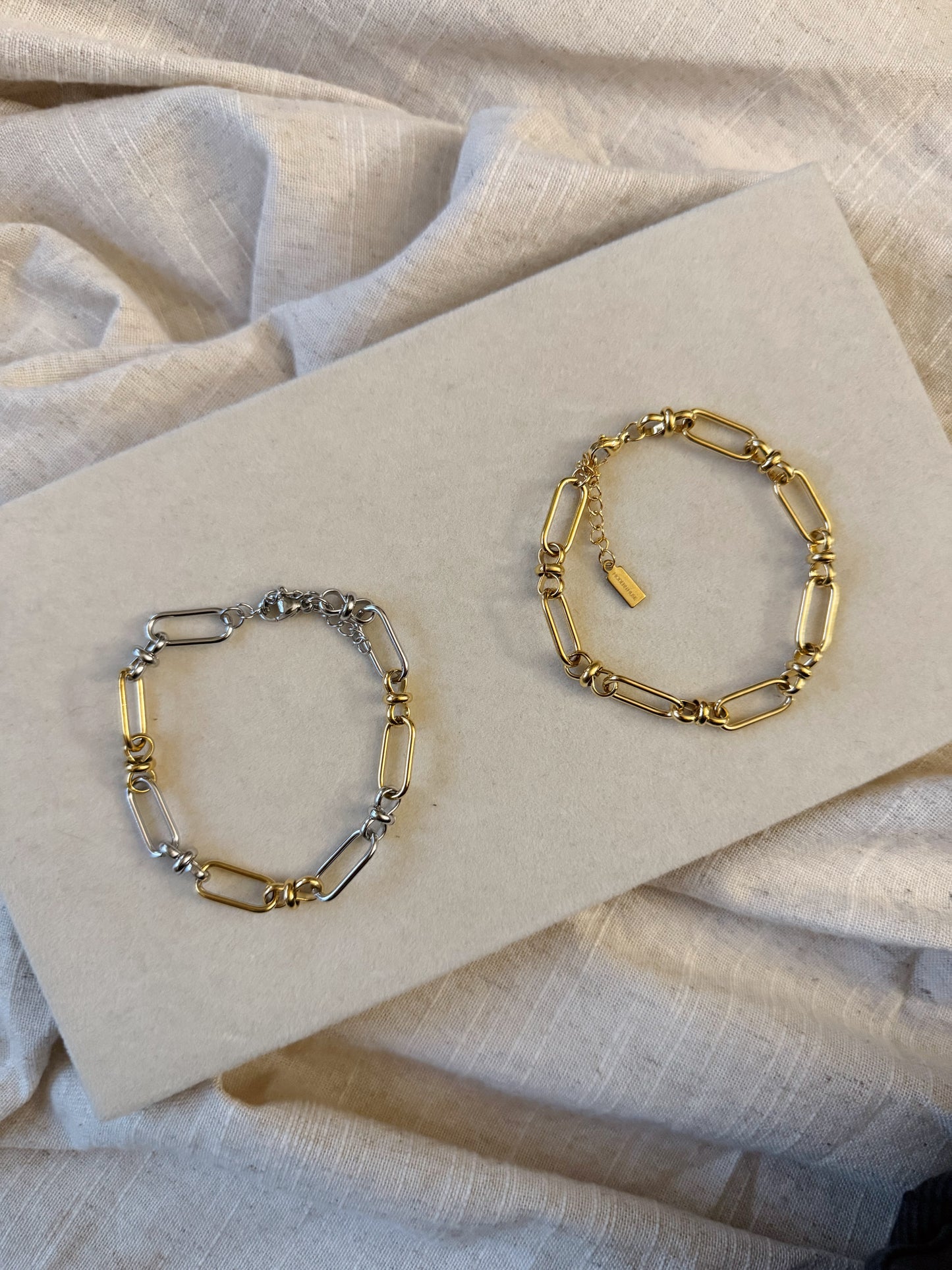 Wide Linked Bracelet