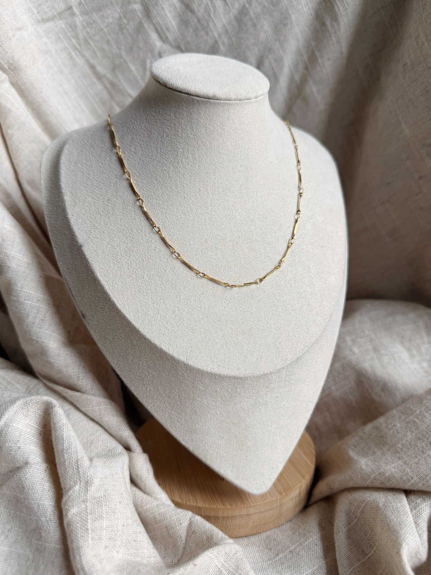 Thin Linked Charm Necklace