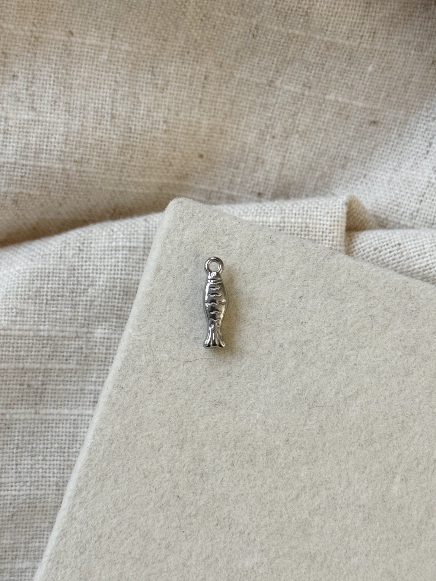 Silver Mini Fish Charm
