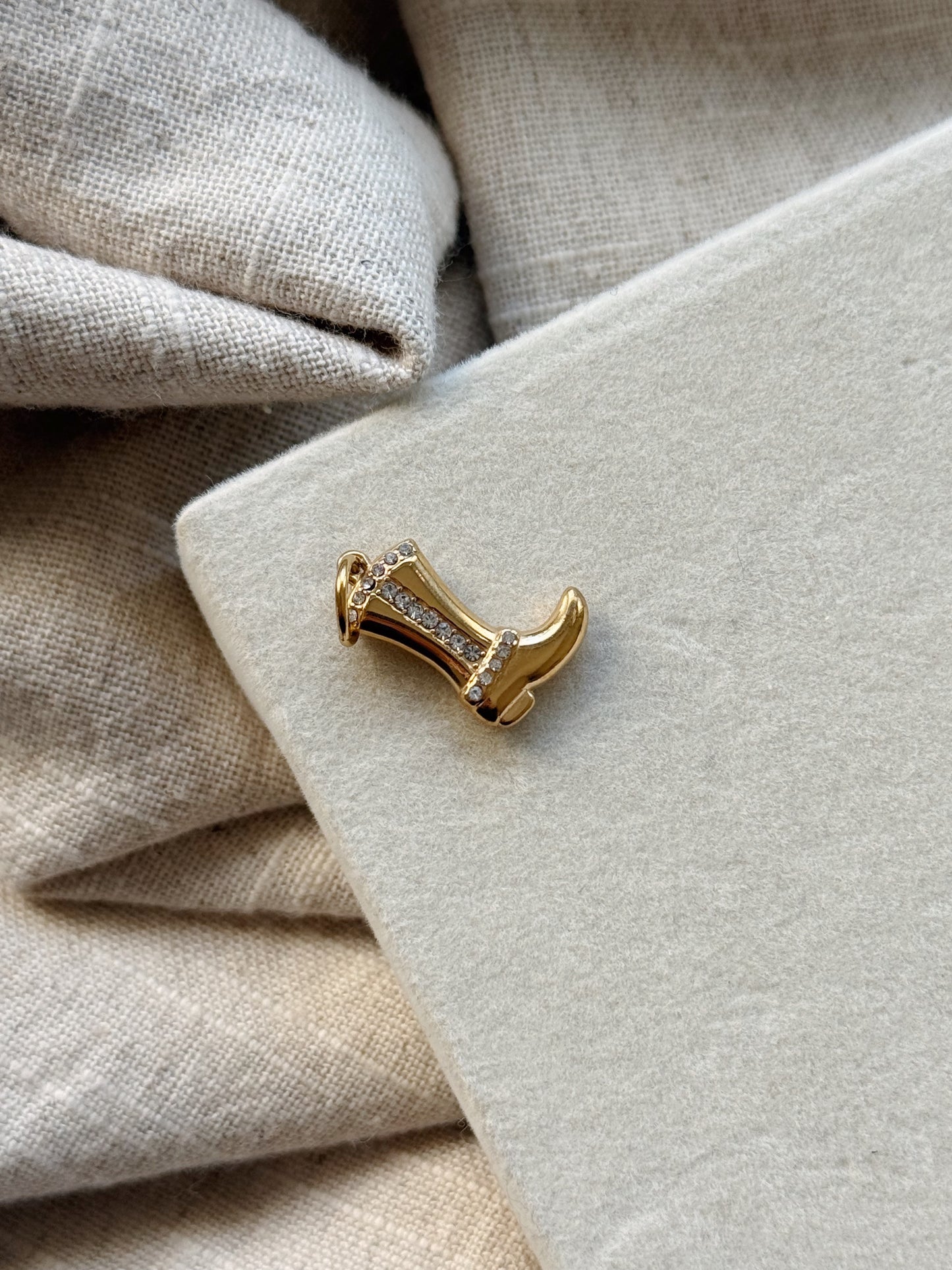 Gemstone Shoe Charm