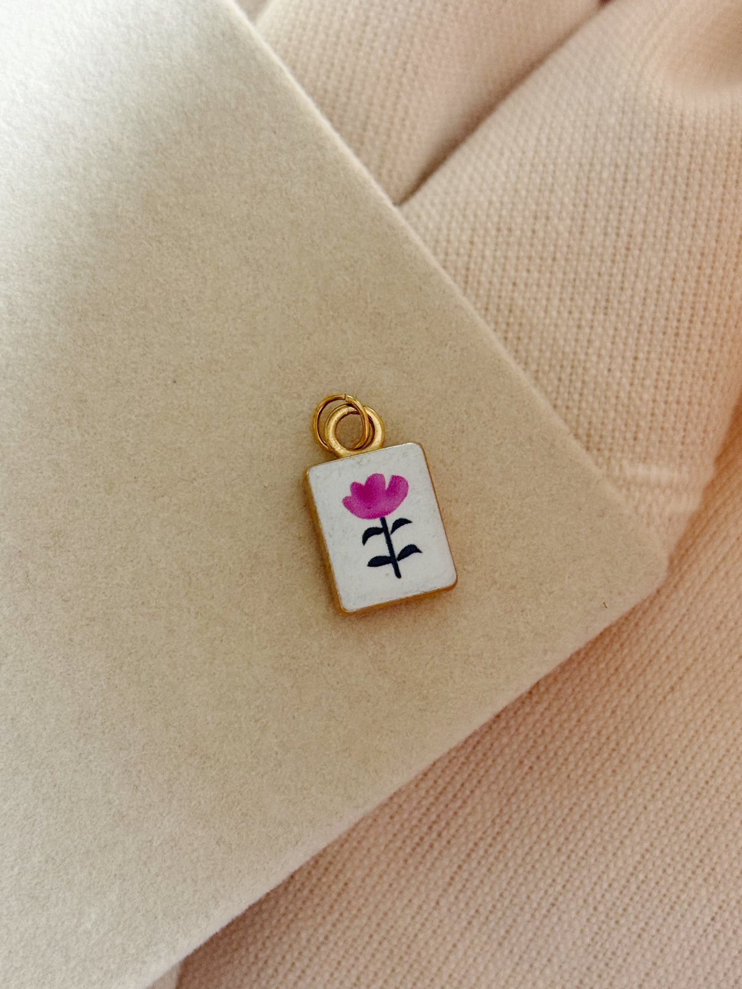 Pink Flower Charm