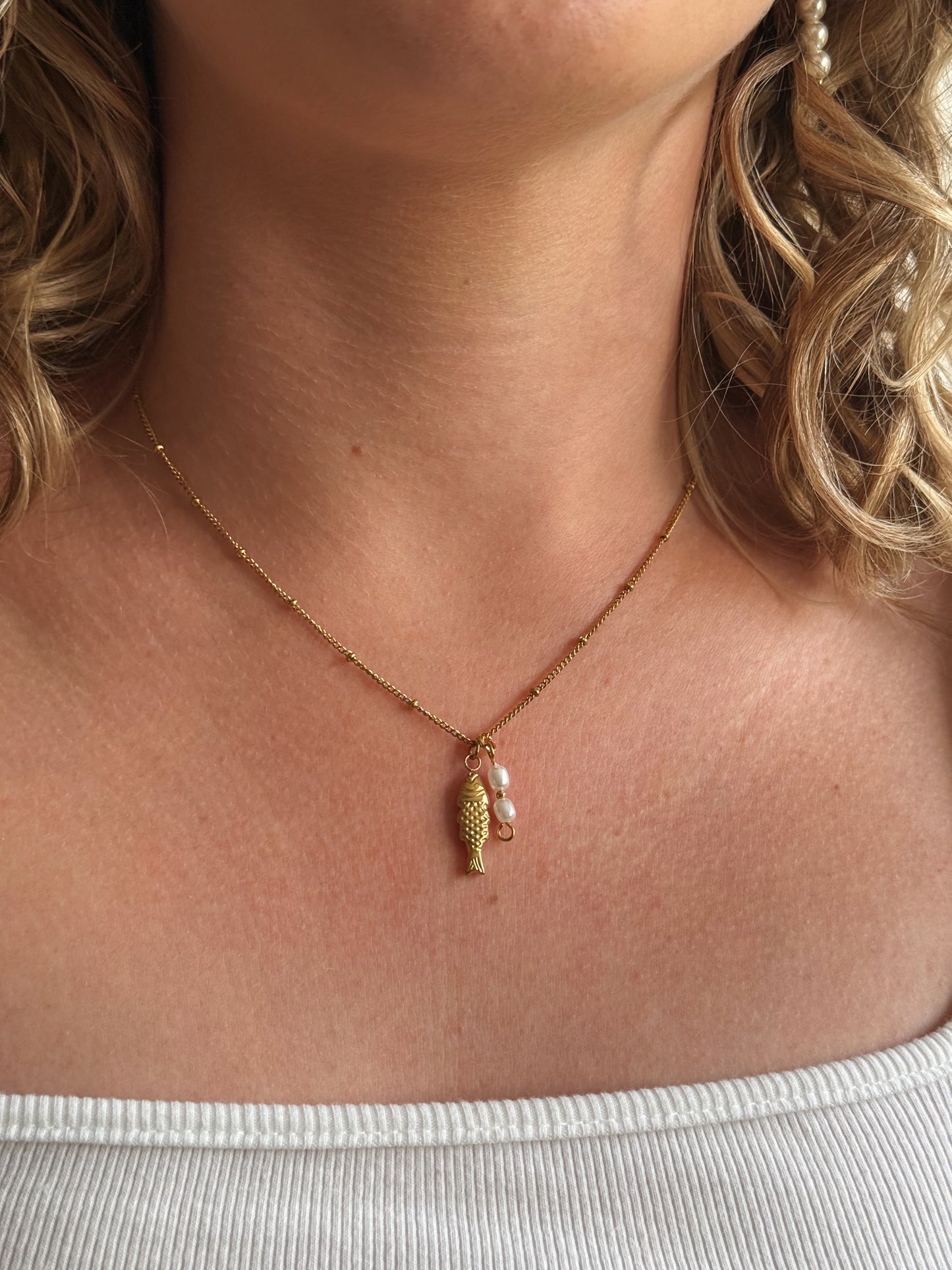 Sardine Charm Necklace