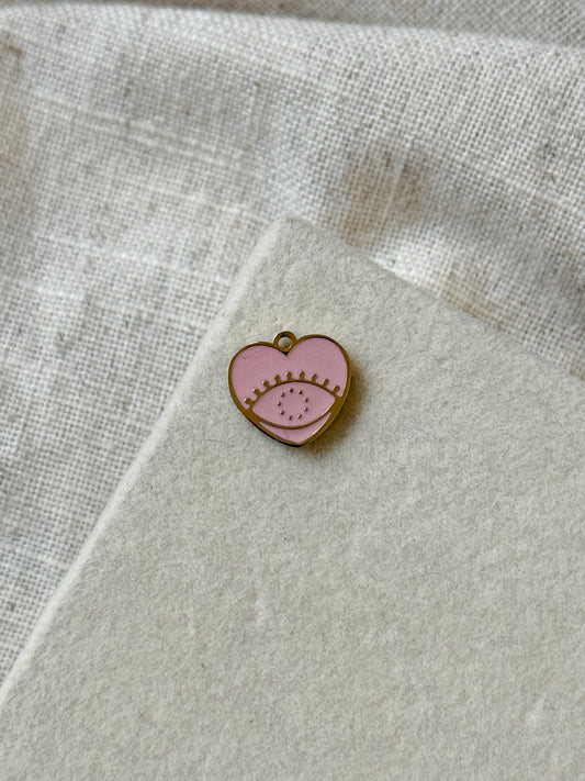 Pink Eye Charm