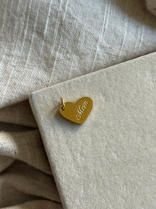 Mom Heart Charm