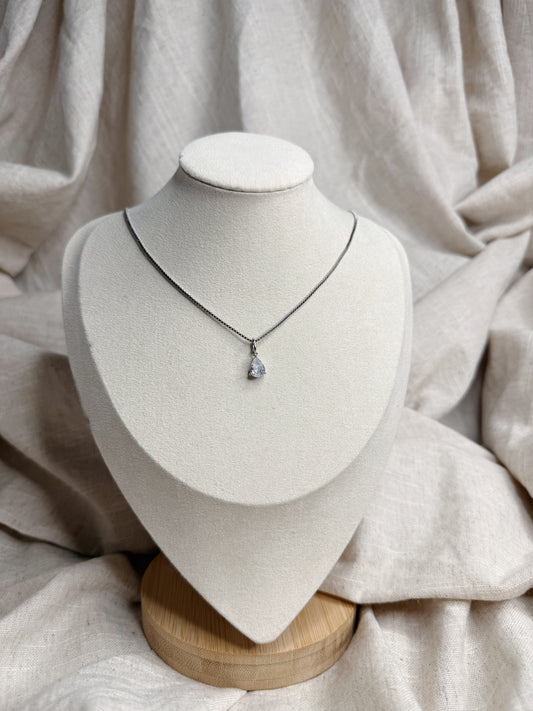 Silver Raindrop Necklace