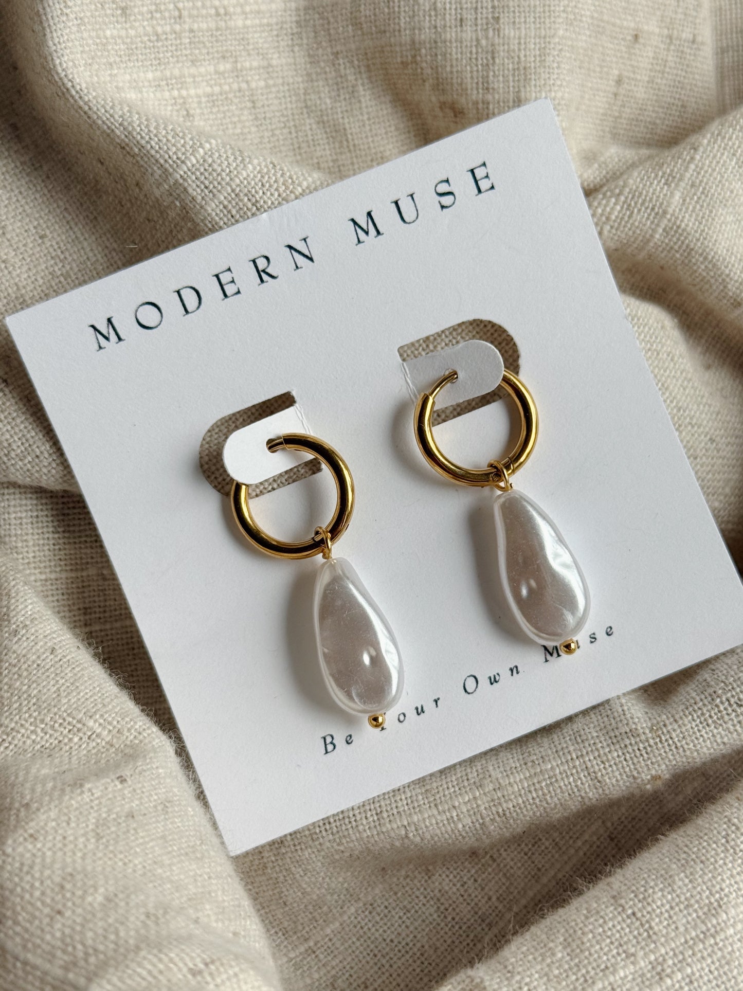 Long Pearl Earrings