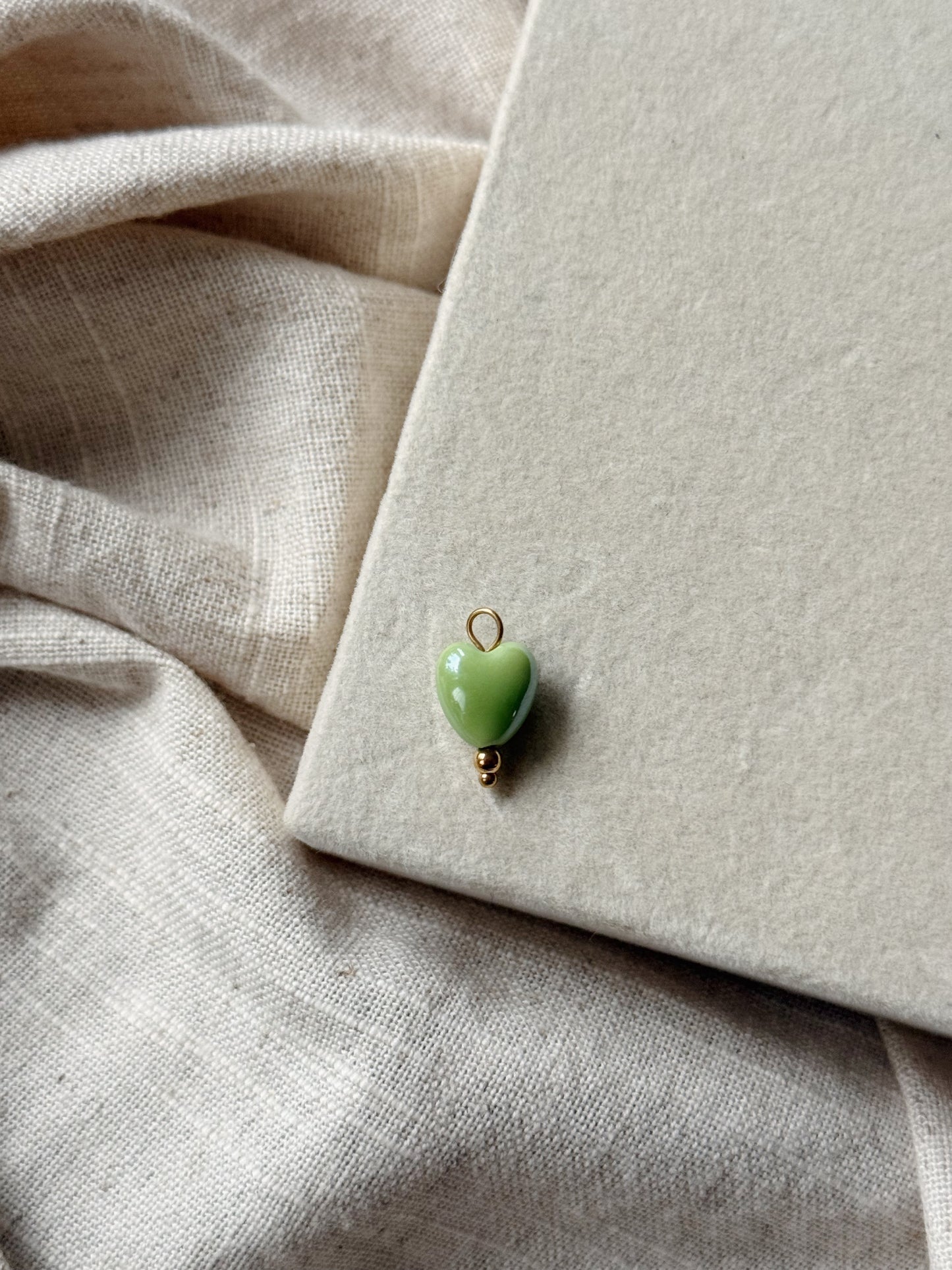 Green Heart Charm