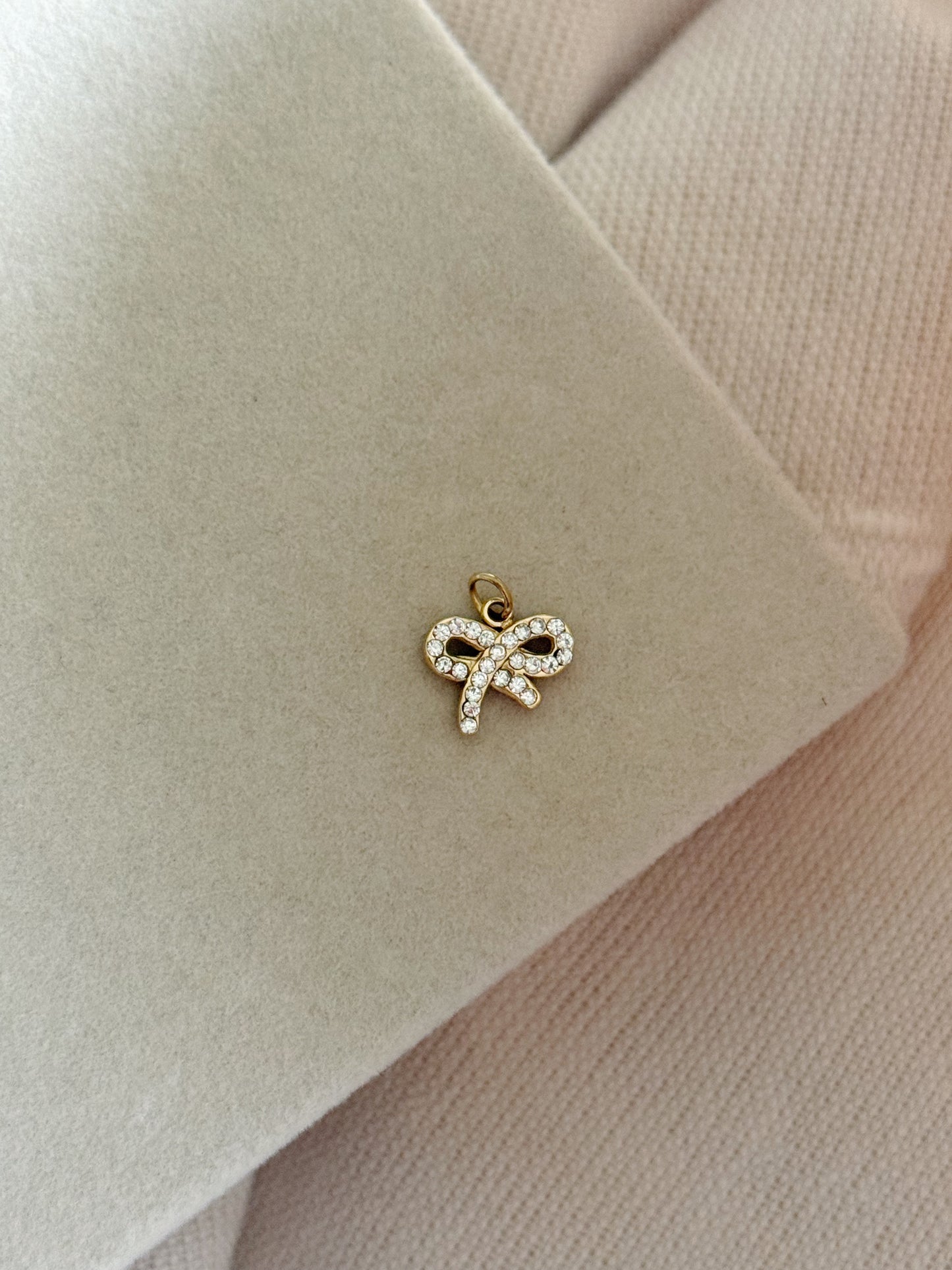 Gemstone Bow Charm