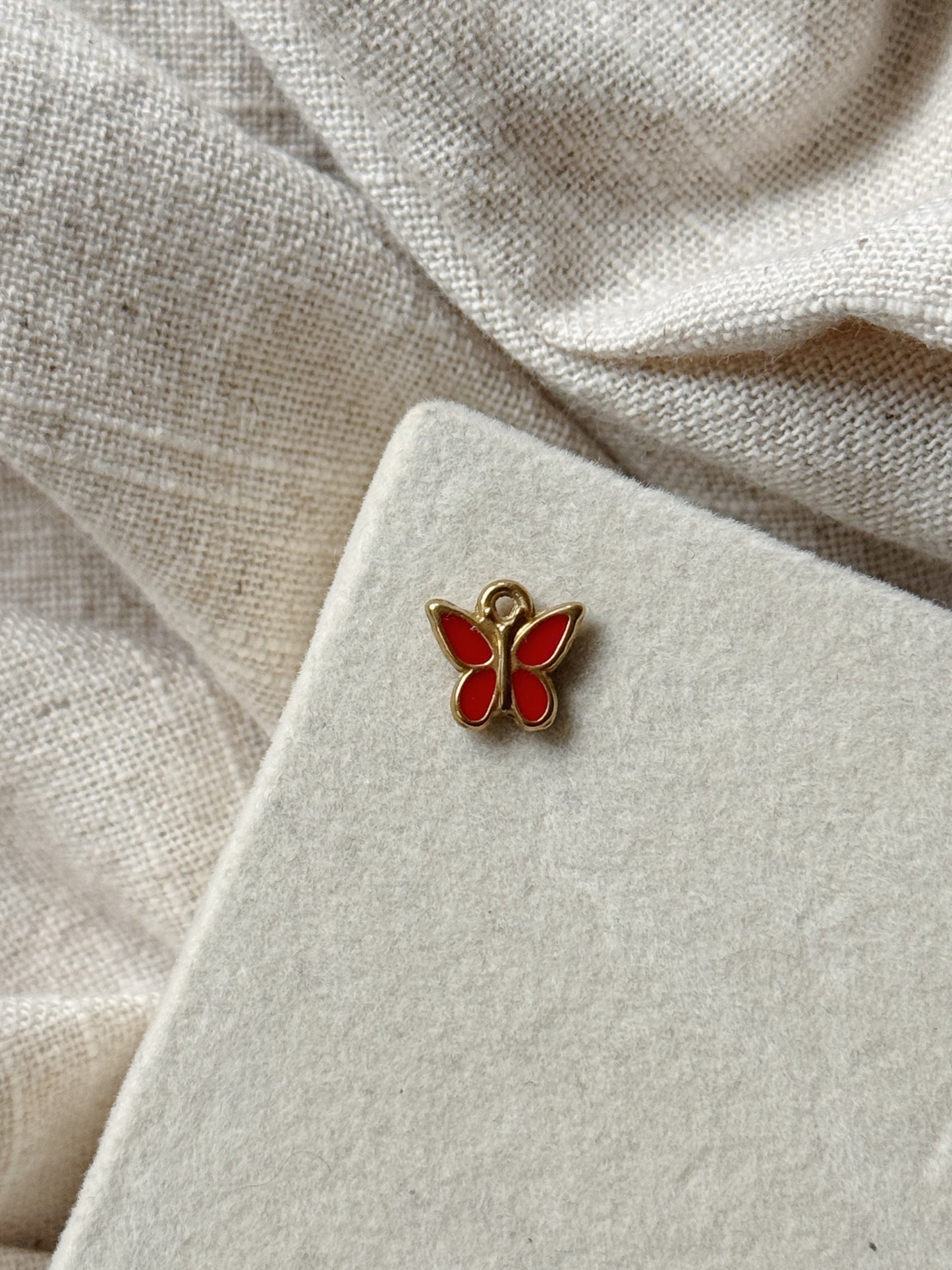 Red Butterfly Charm