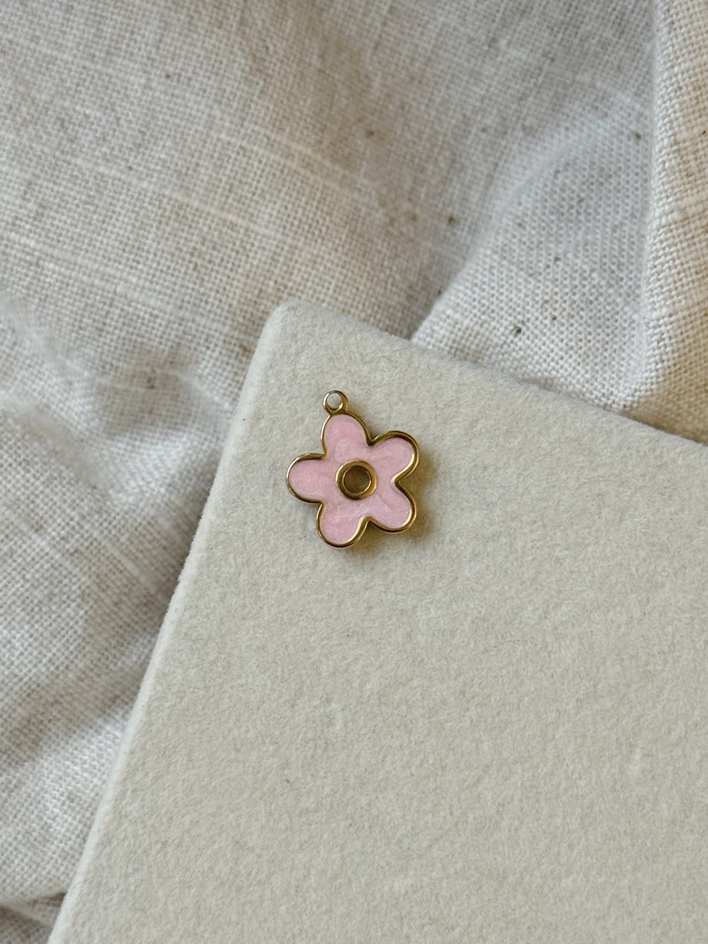 Pink Fleur Charm