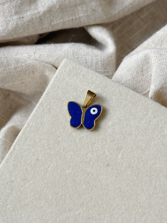 Evil Eye Butterfly Charm