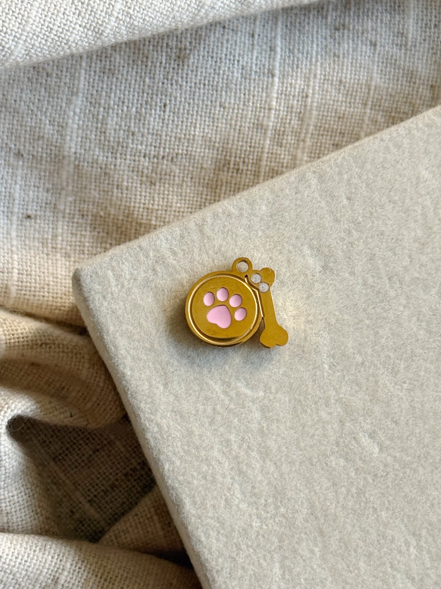 Pink Paw Charm