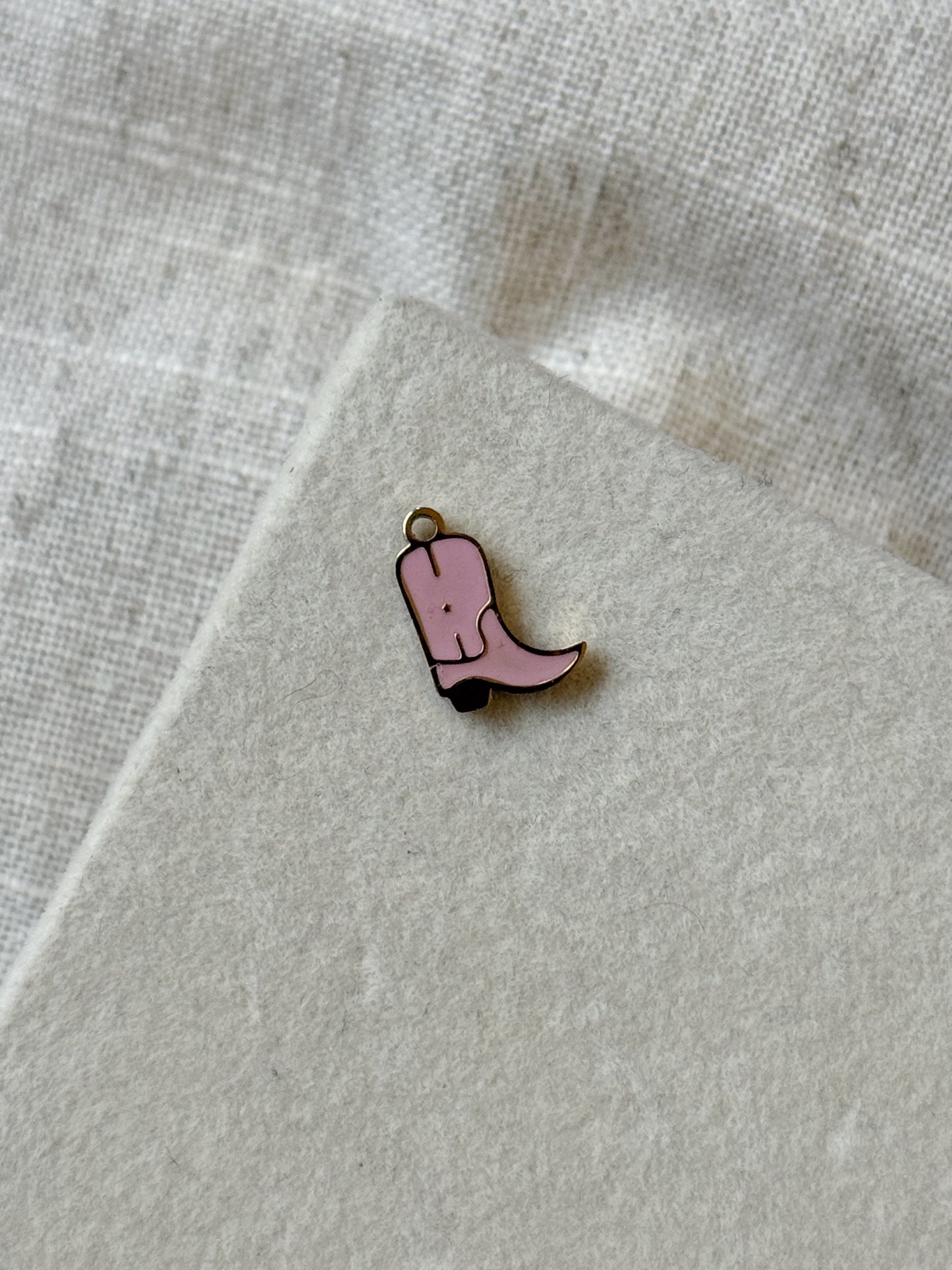 Pink Boot Charm