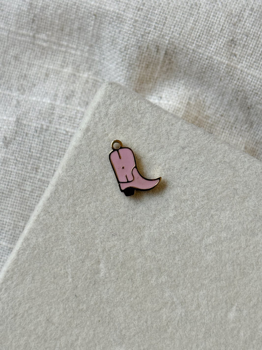 Pink Boot Charm