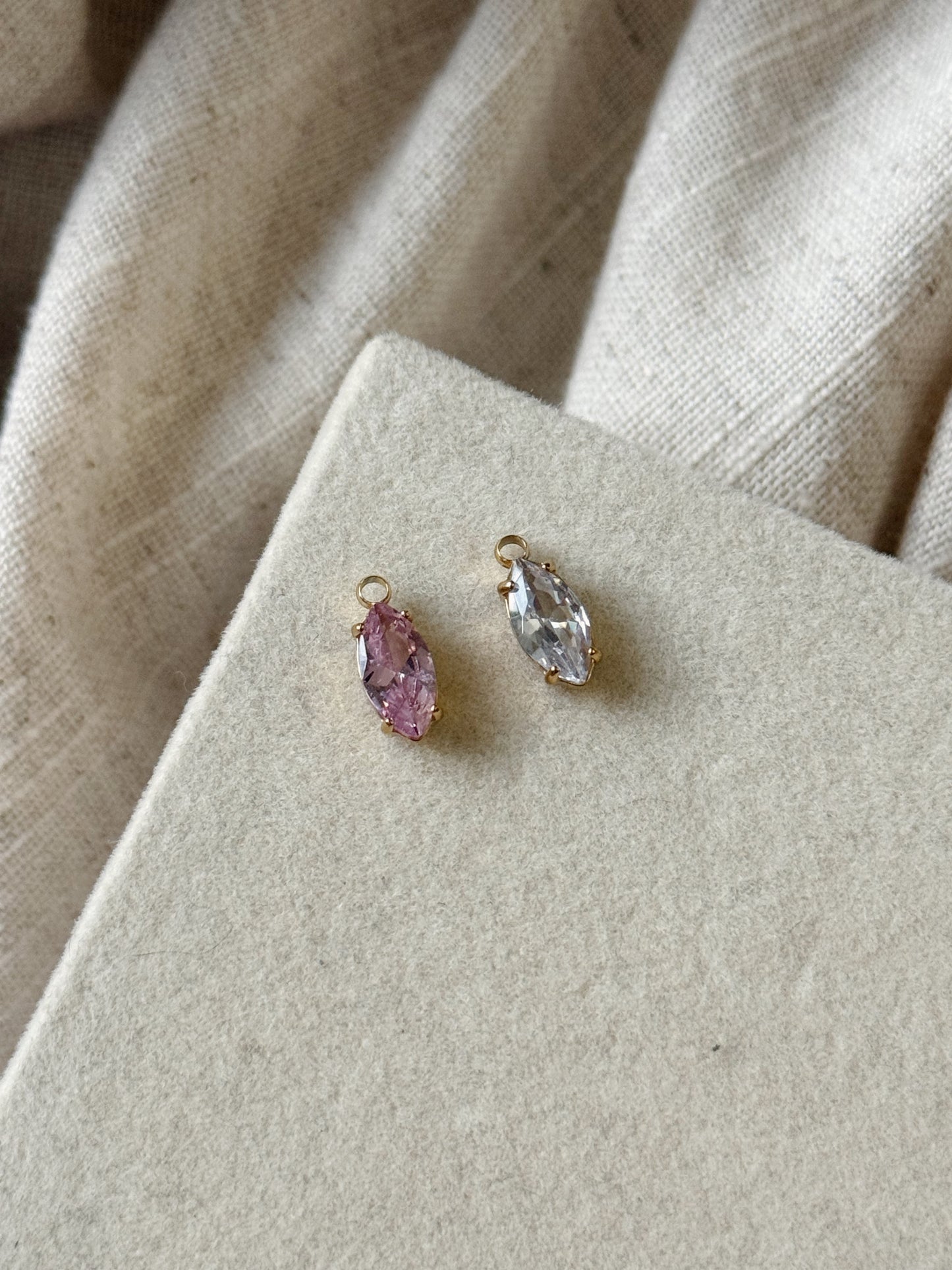Long Gemstone Charm