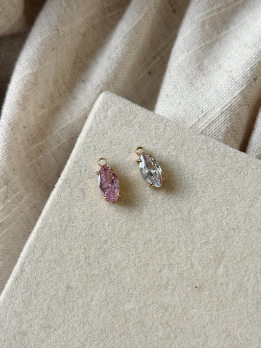 Long Gemstone Charm