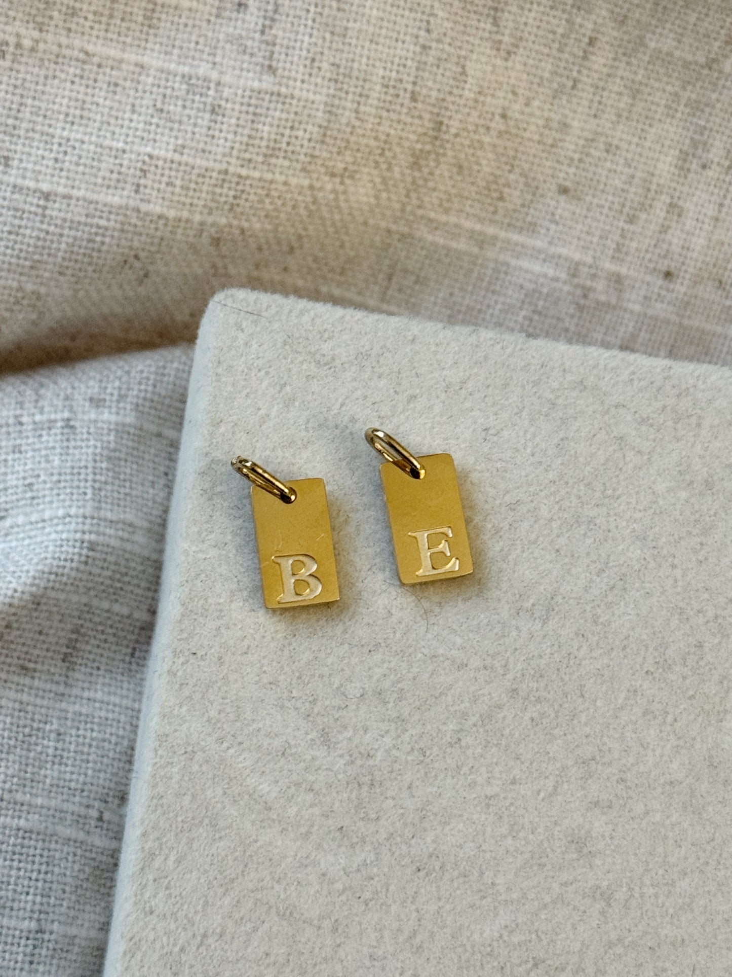 Square Letter Charm