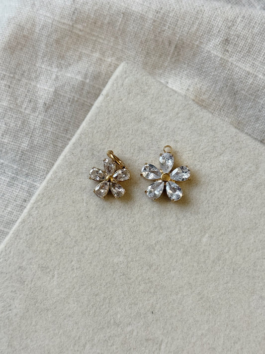 Gemstone Flower Charm