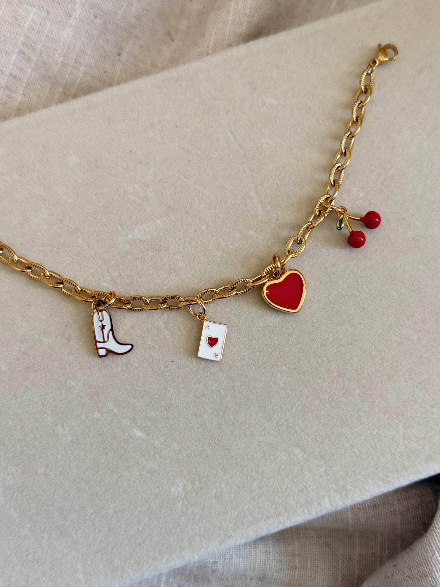 Rouge Charm Bracelet