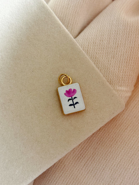 Pink Flower Charm